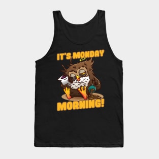 morning grouch saying night owl night person owl Tank Top